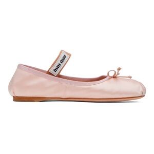 Miu Miu Satin Pink Flats